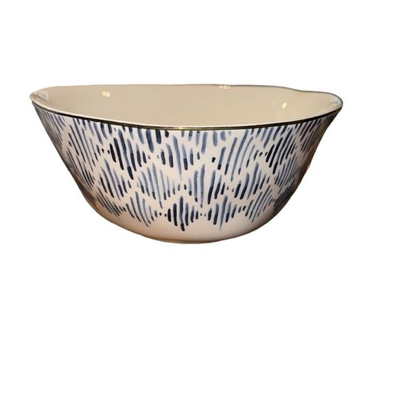 NWOT Lenox Blue Bay Assorted 20 Oz. All Purpose Bowls, Set of 4 - White and Blue - Picture 3 of 5